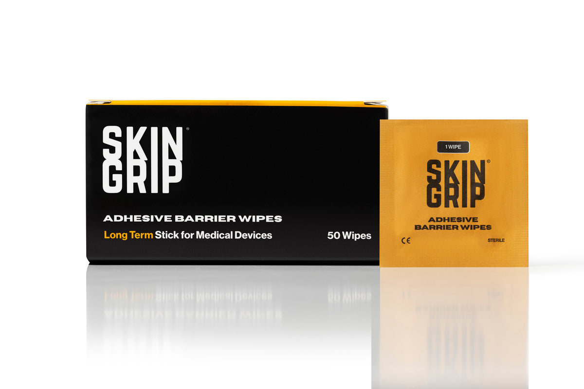 Skin Grip Adhesive Barrier Wipes