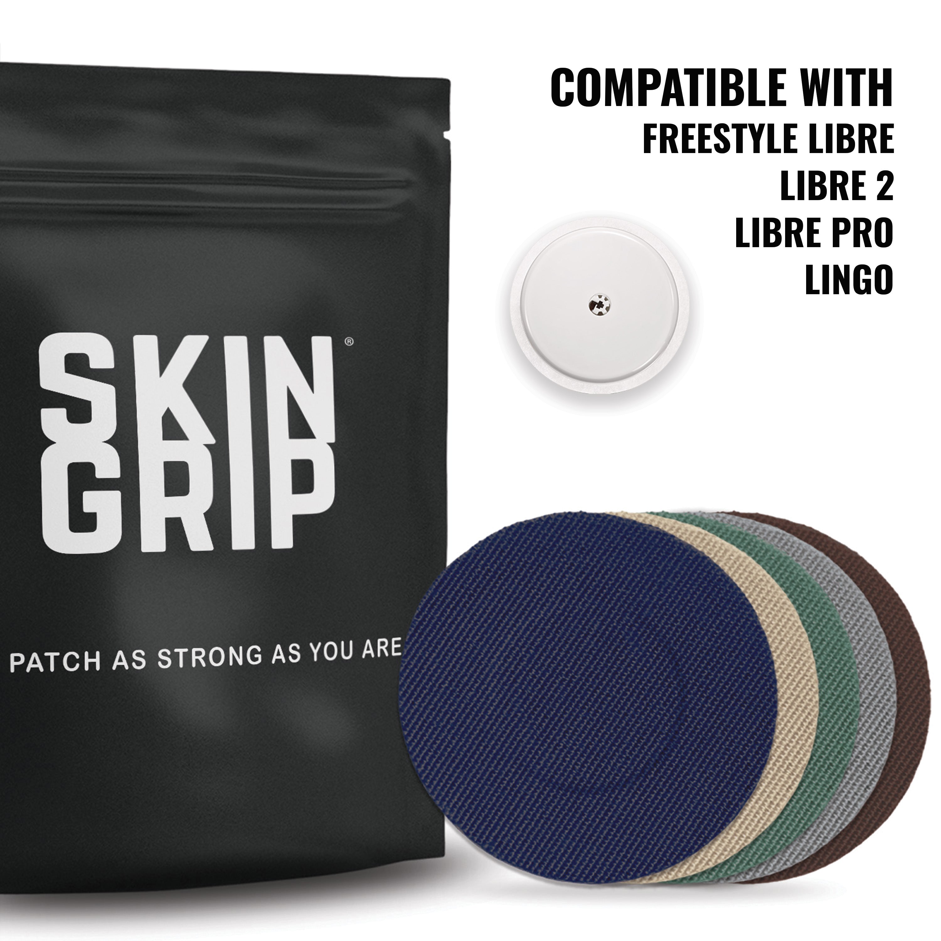 Skin Grip Original - Freestyle Libre 2+ & Lingo Adhesive Patches