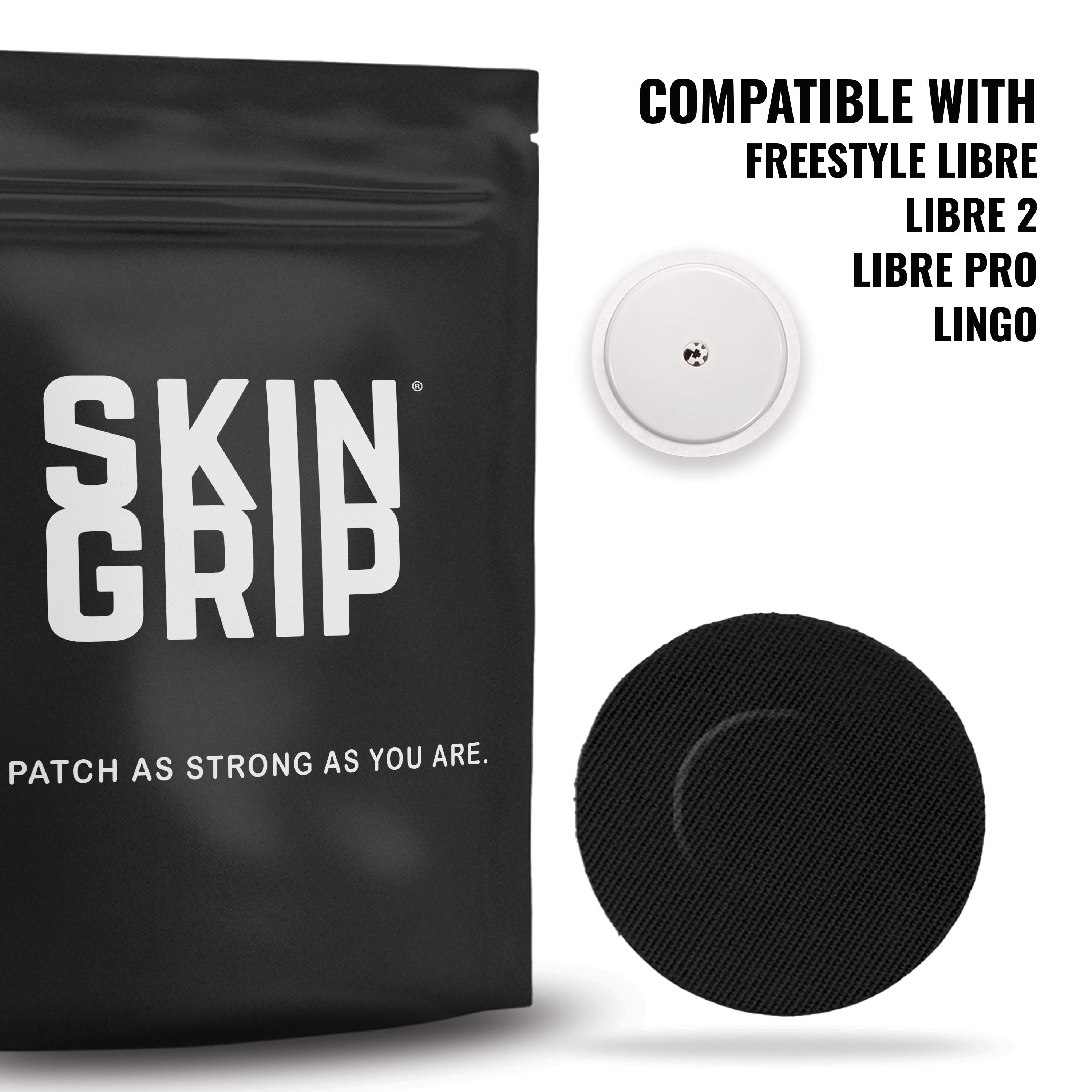 Skin Grip Original - Freestyle Libre 2+ & Lingo Adhesive Patches