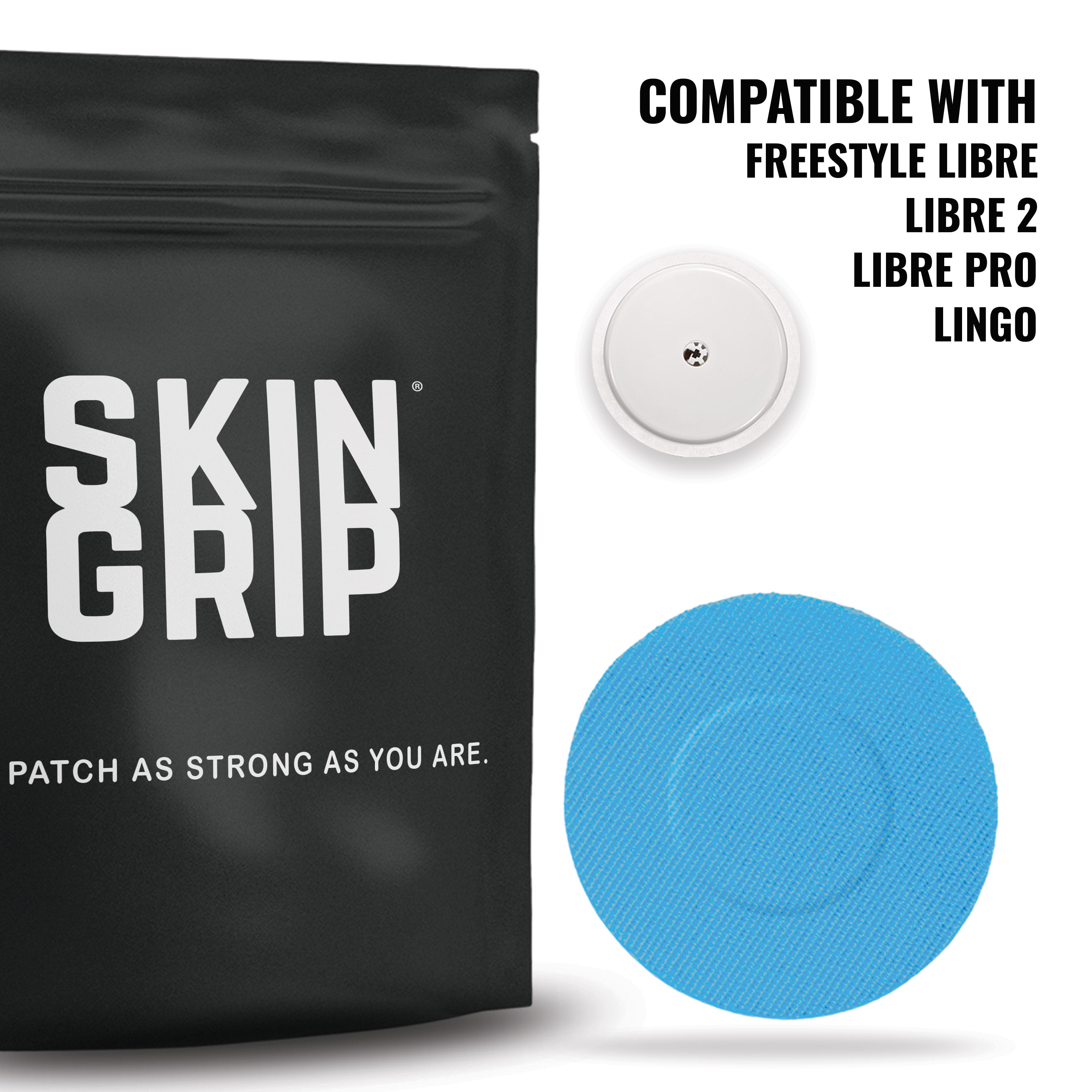 Skin Grip Original - Freestyle Libre 2+ & Lingo Adhesive Patches