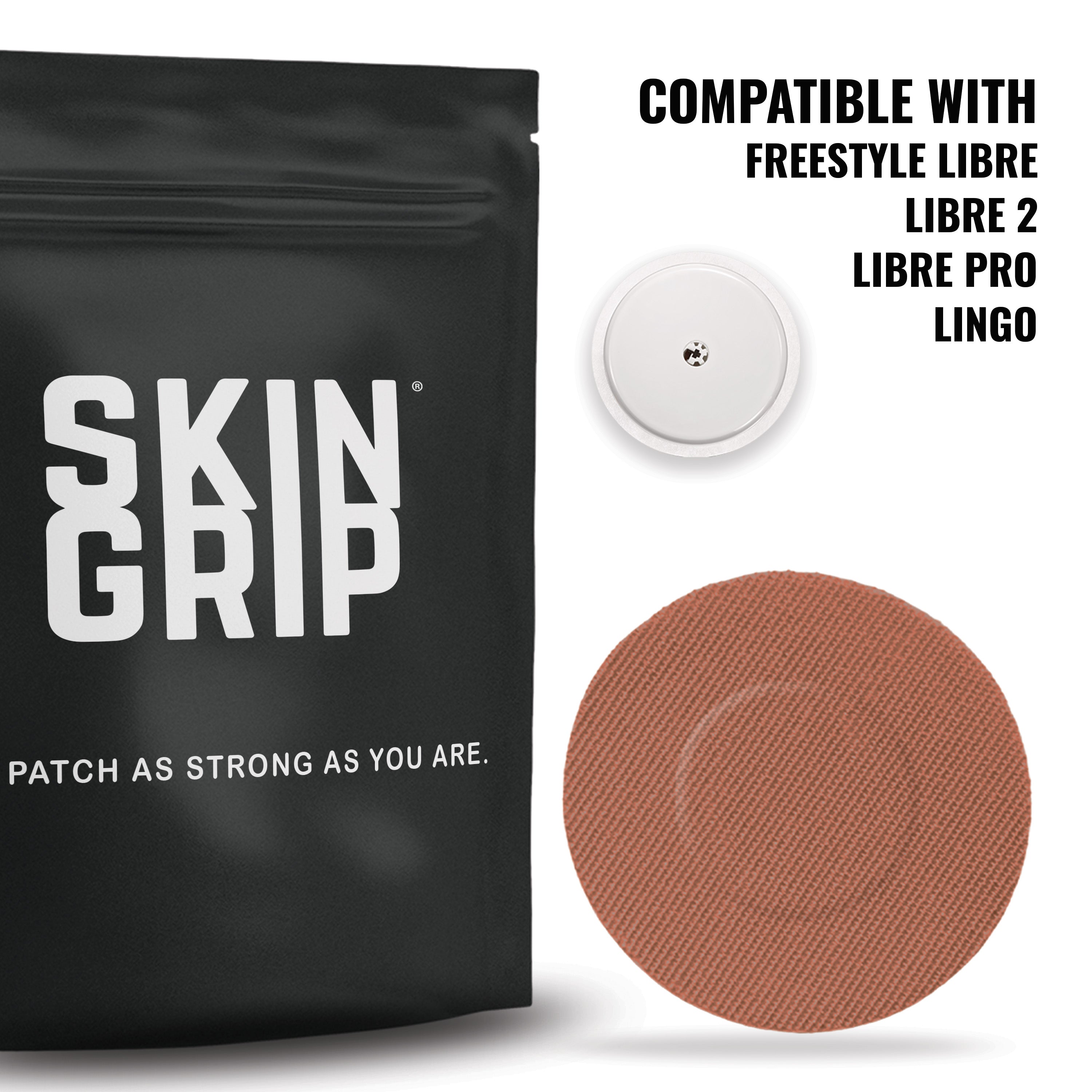 Skin Grip Original - Freestyle Libre 2+ & Lingo Adhesive Patches