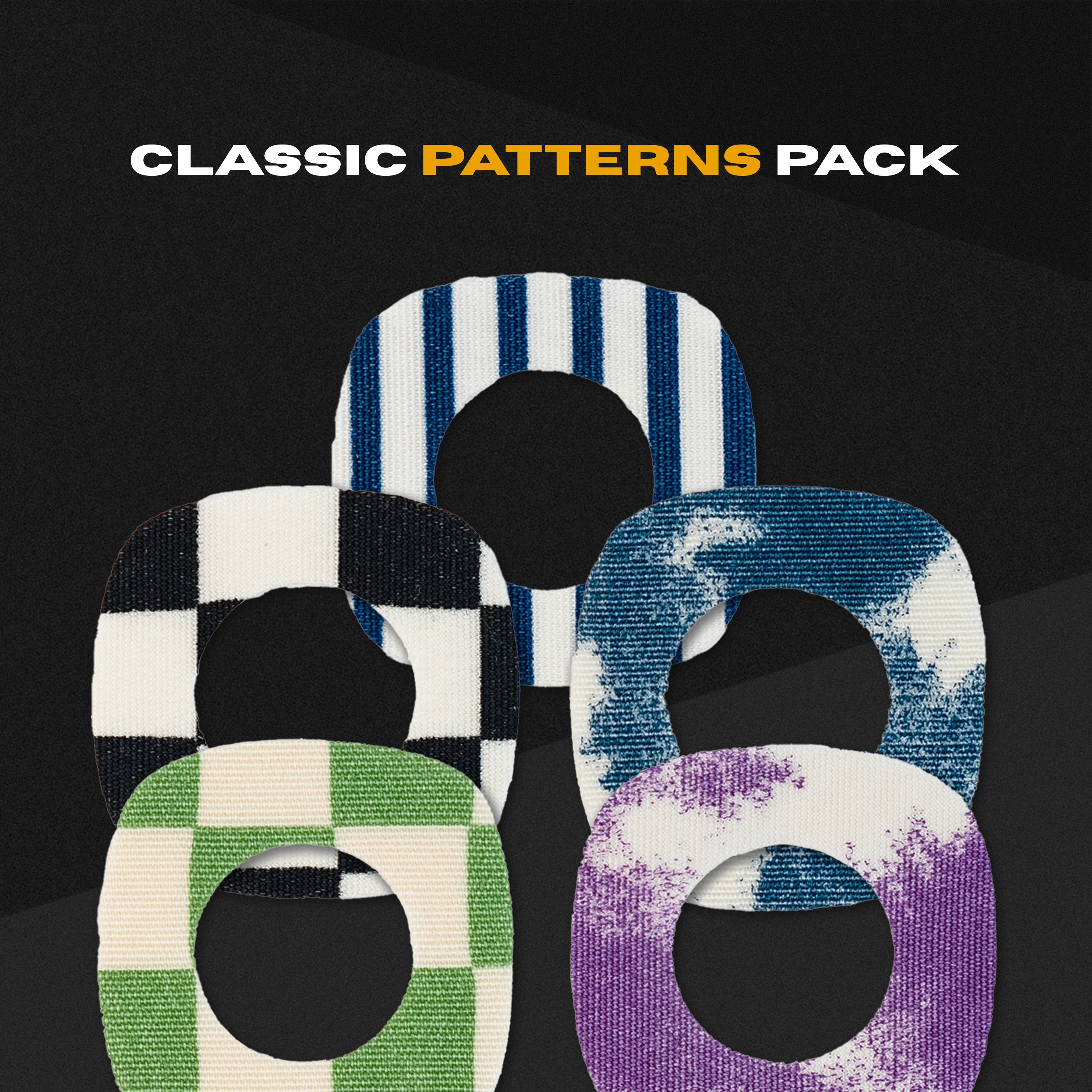 Skin Grip Original - Dexcom G7 & Stelo Adhesive Patches (With Cutout)