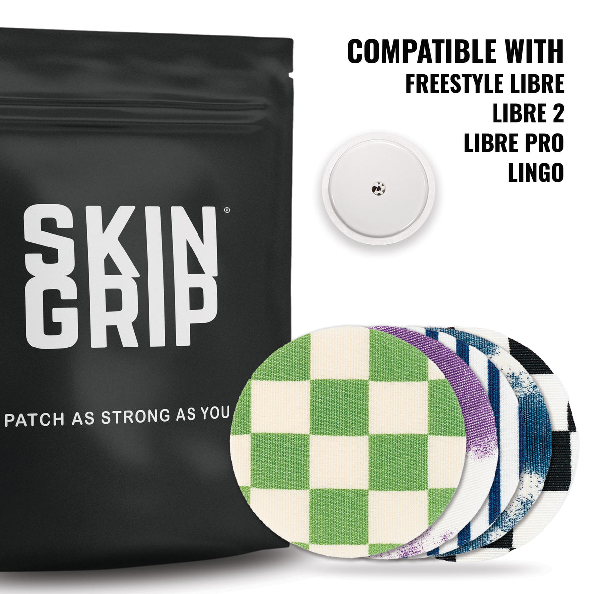 Skin Grip Original - Freestyle Libre 2 &amp; Lingo Adhesive Patches