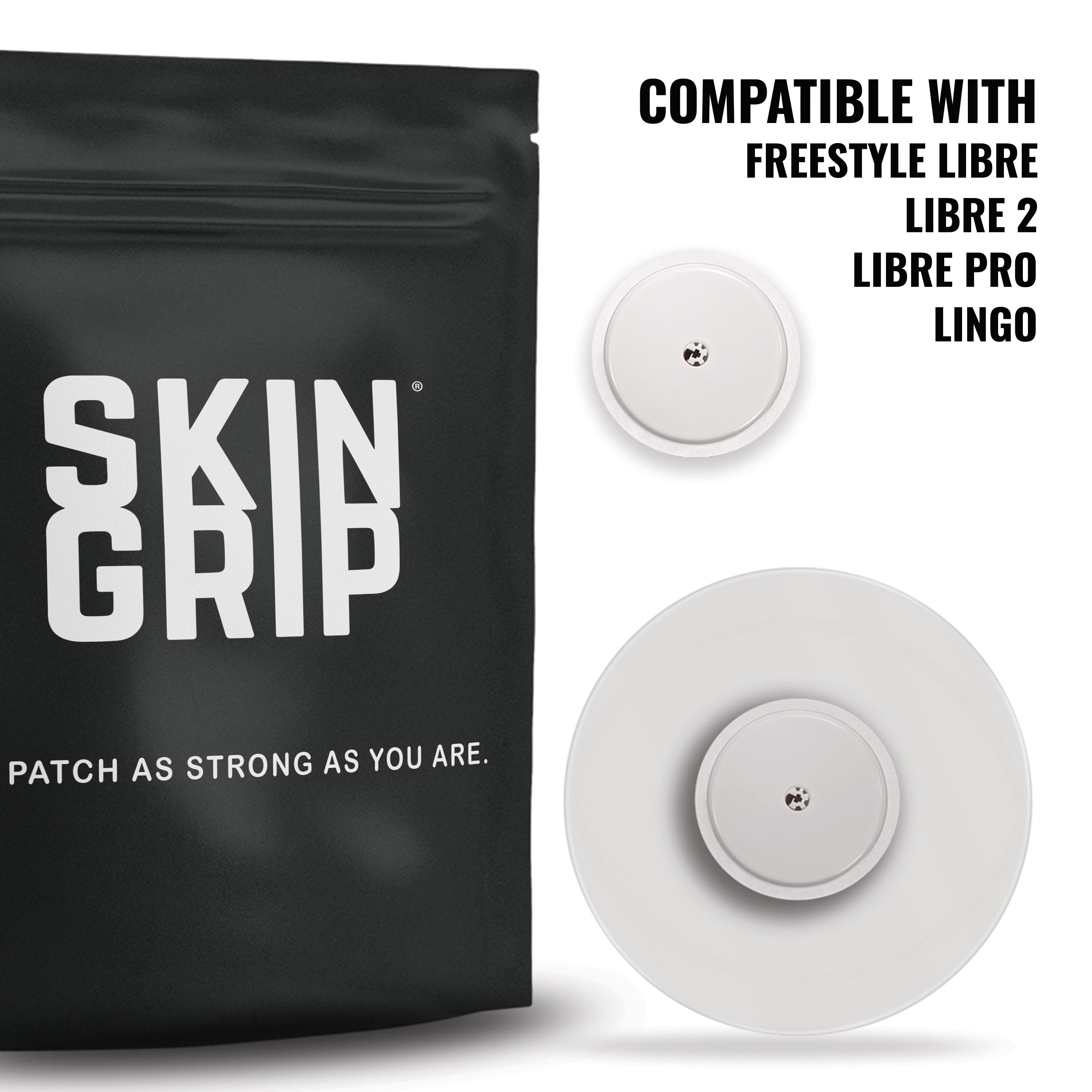 Skin Grip Original - Freestyle Libre 2+ & Lingo Adhesive Patches