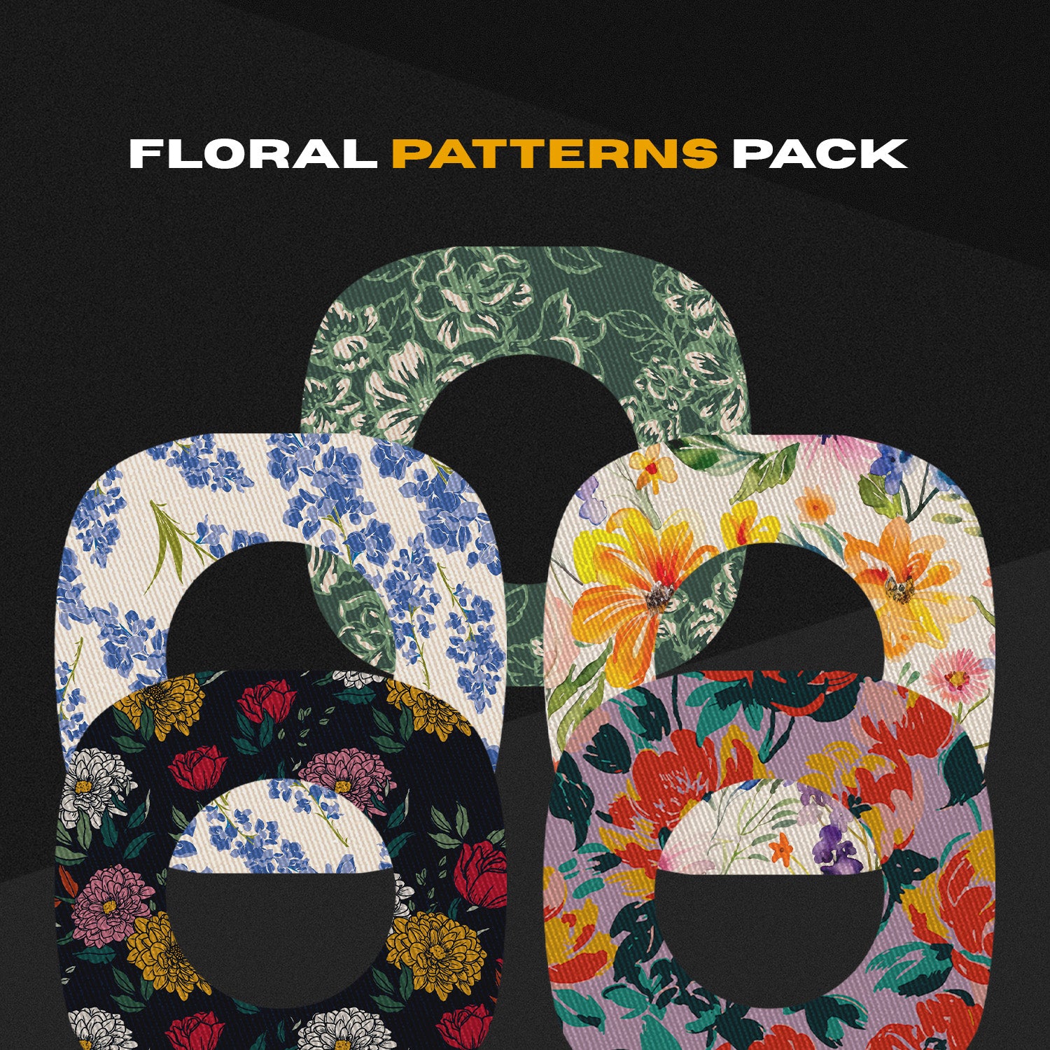 Skin Grip Original - Dexcom G7 & Stelo Adhesive Patches (With Cutout)