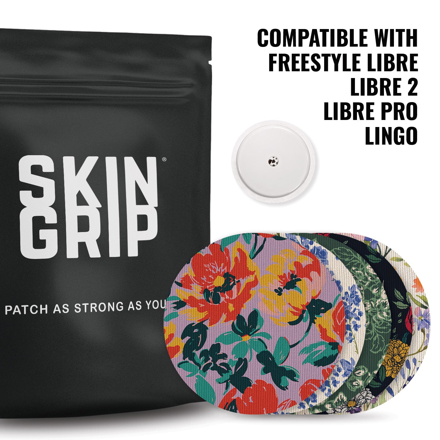Skin Grip Original - Freestyle Libre 2+ & Lingo Adhesive Patches