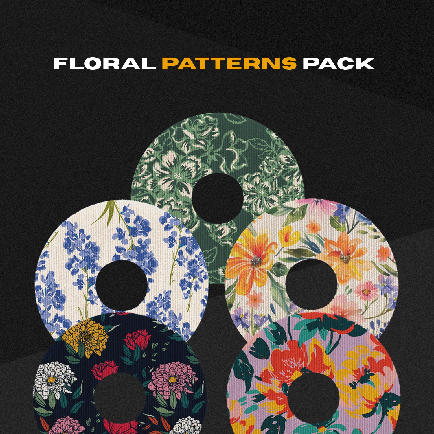 Skin Grip Original - Universal Adhesive Patches (0.8 inch Hole)