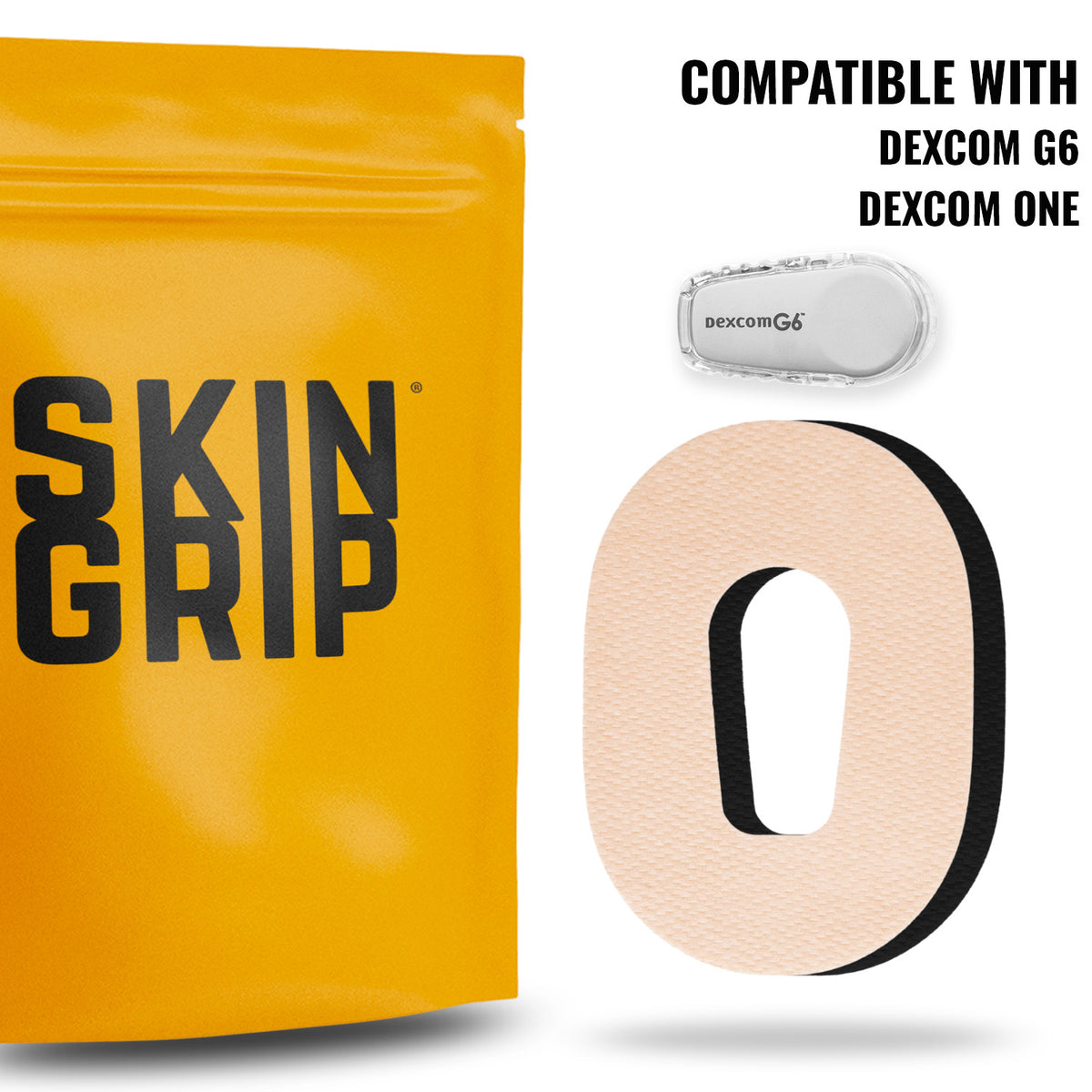 Skin Grip MAX Dexcom G6 Patches - 10 Pack