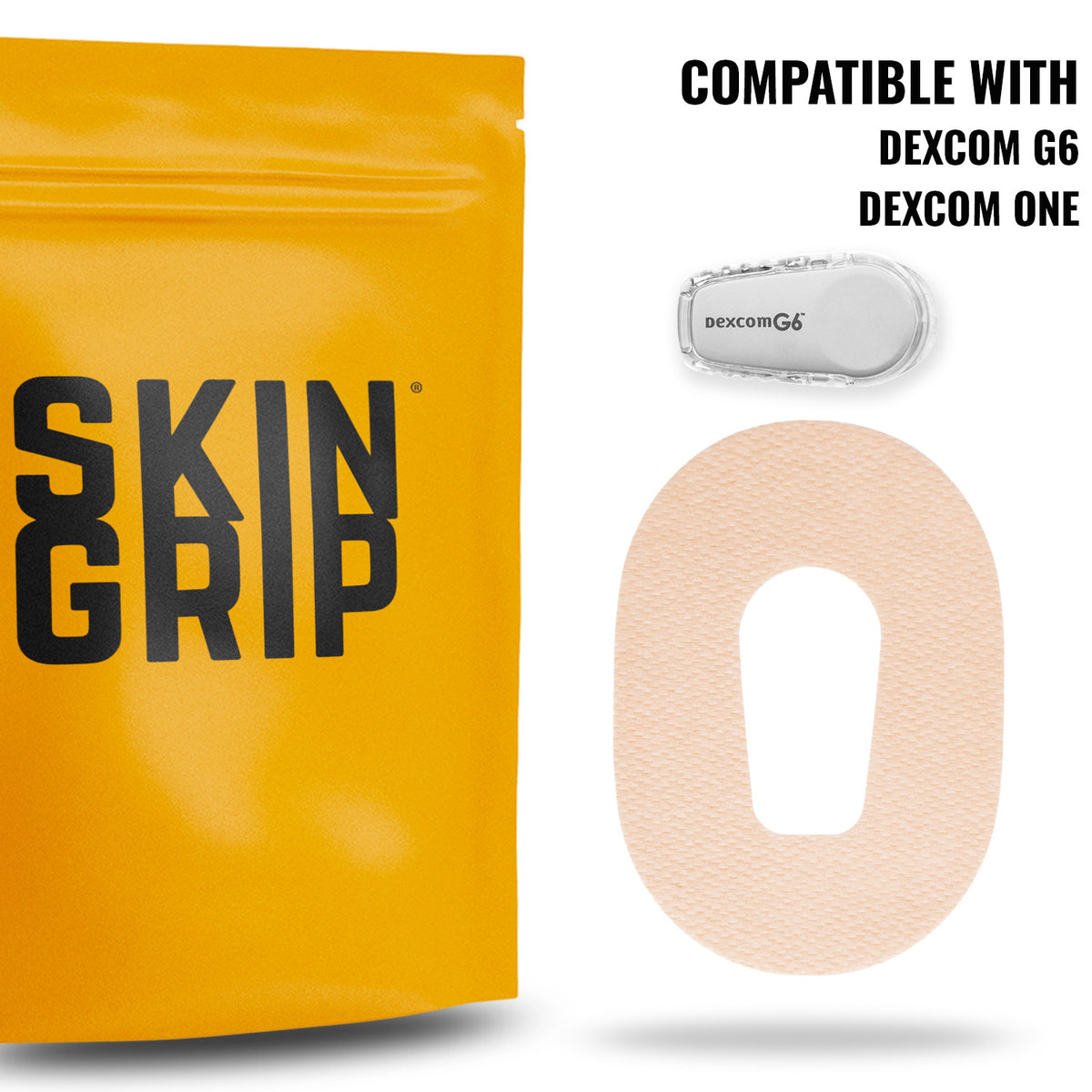 Skin Grip MAX Dexcom G6 Patches - 10 Pack