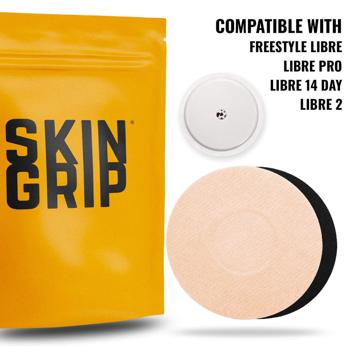 Skin Grip MAX Freestyle Libre 2 &amp; Lingo Patches - 10 Pack