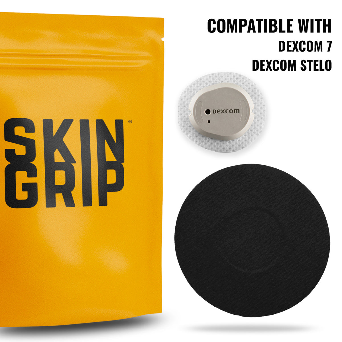 Skin Grip MAX Dexcom G7 &amp; Stelo Patches - 10 Pack