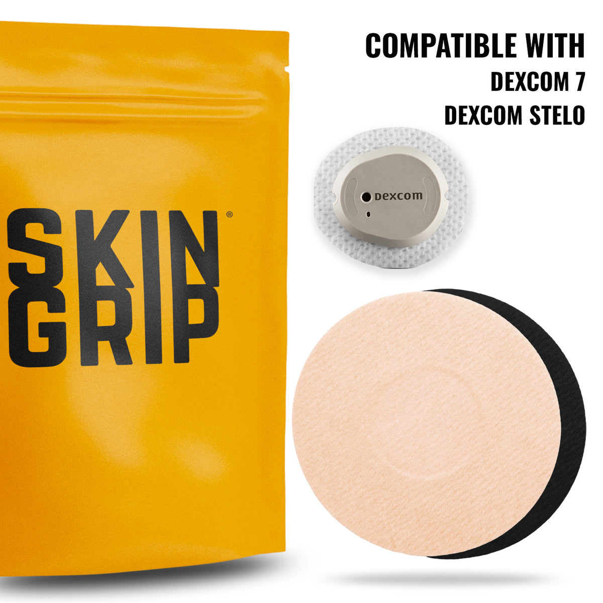 Skin Grip MAX Dexcom G7 &amp; Stelo Patches - 10 Pack