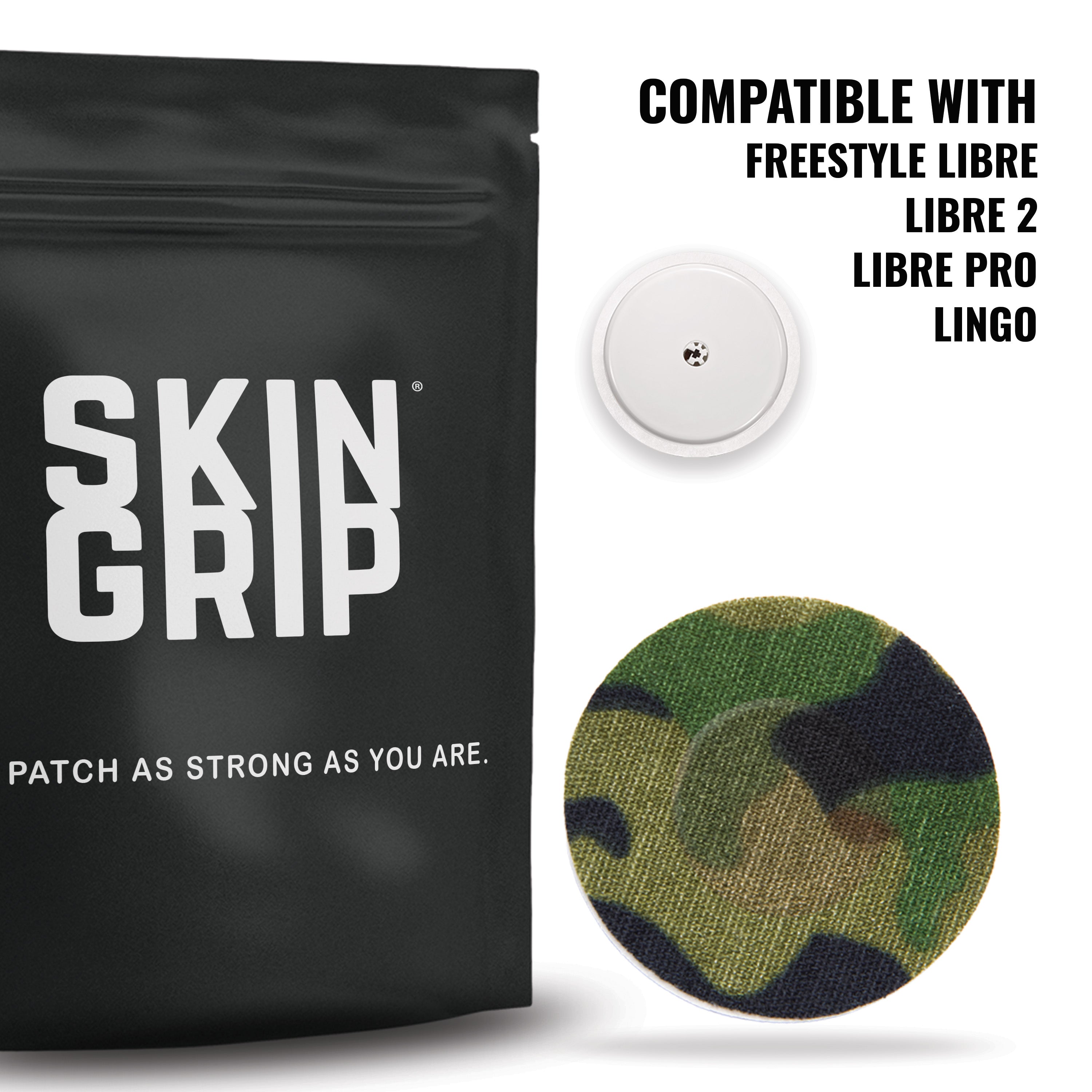 Skin Grip Original - Freestyle Libre 2+ & Lingo Adhesive Patches