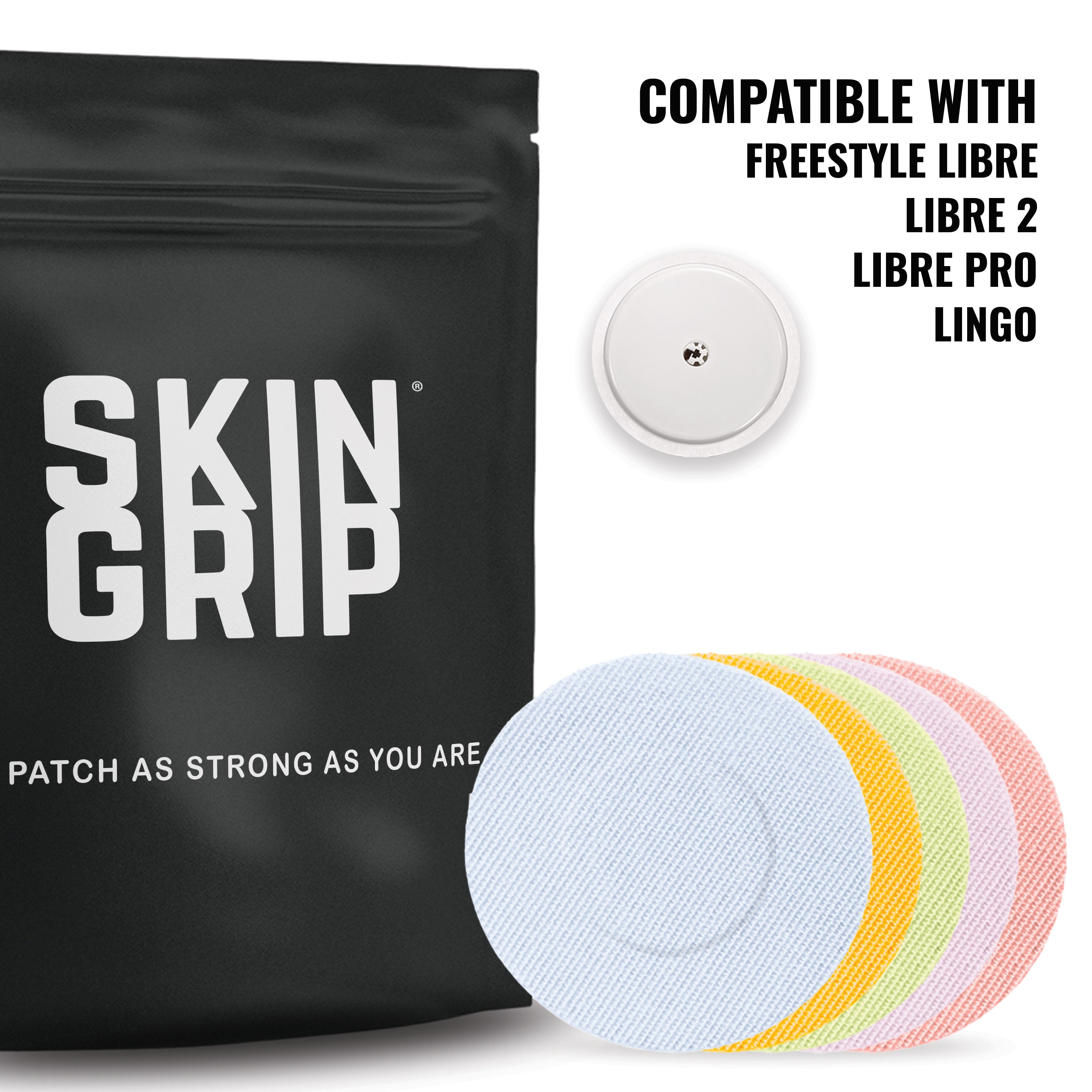 Skin Grip Original - Freestyle Libre 2+ & Lingo Adhesive Patches