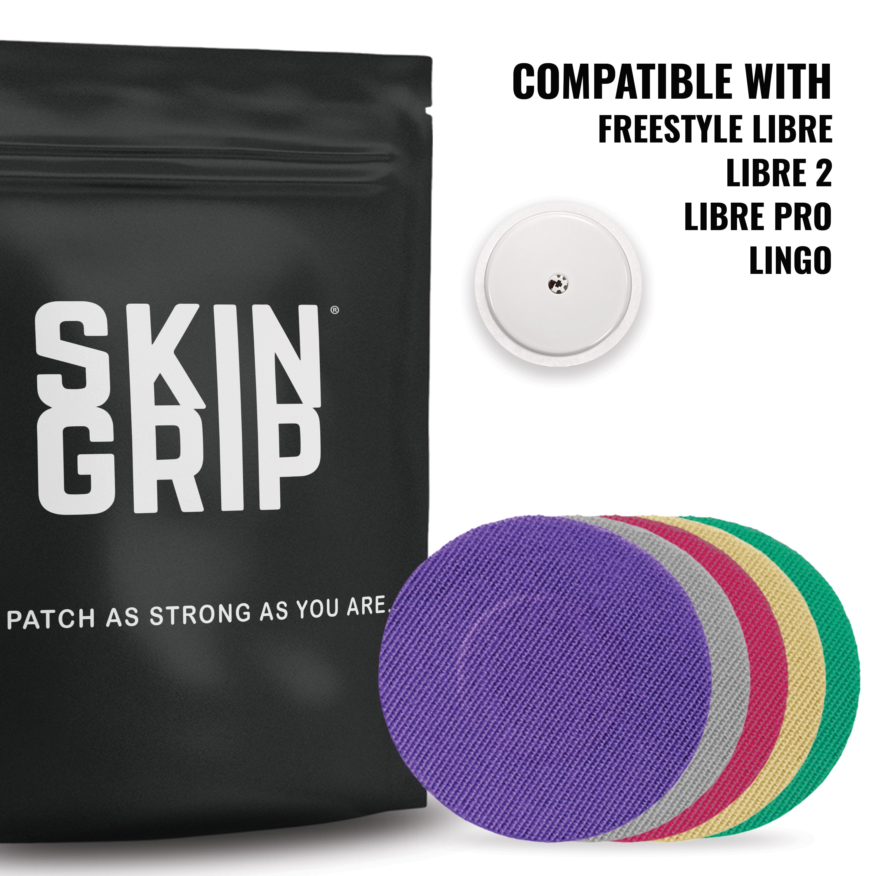 Skin Grip Original - Freestyle Libre 2+ & Lingo Adhesive Patches