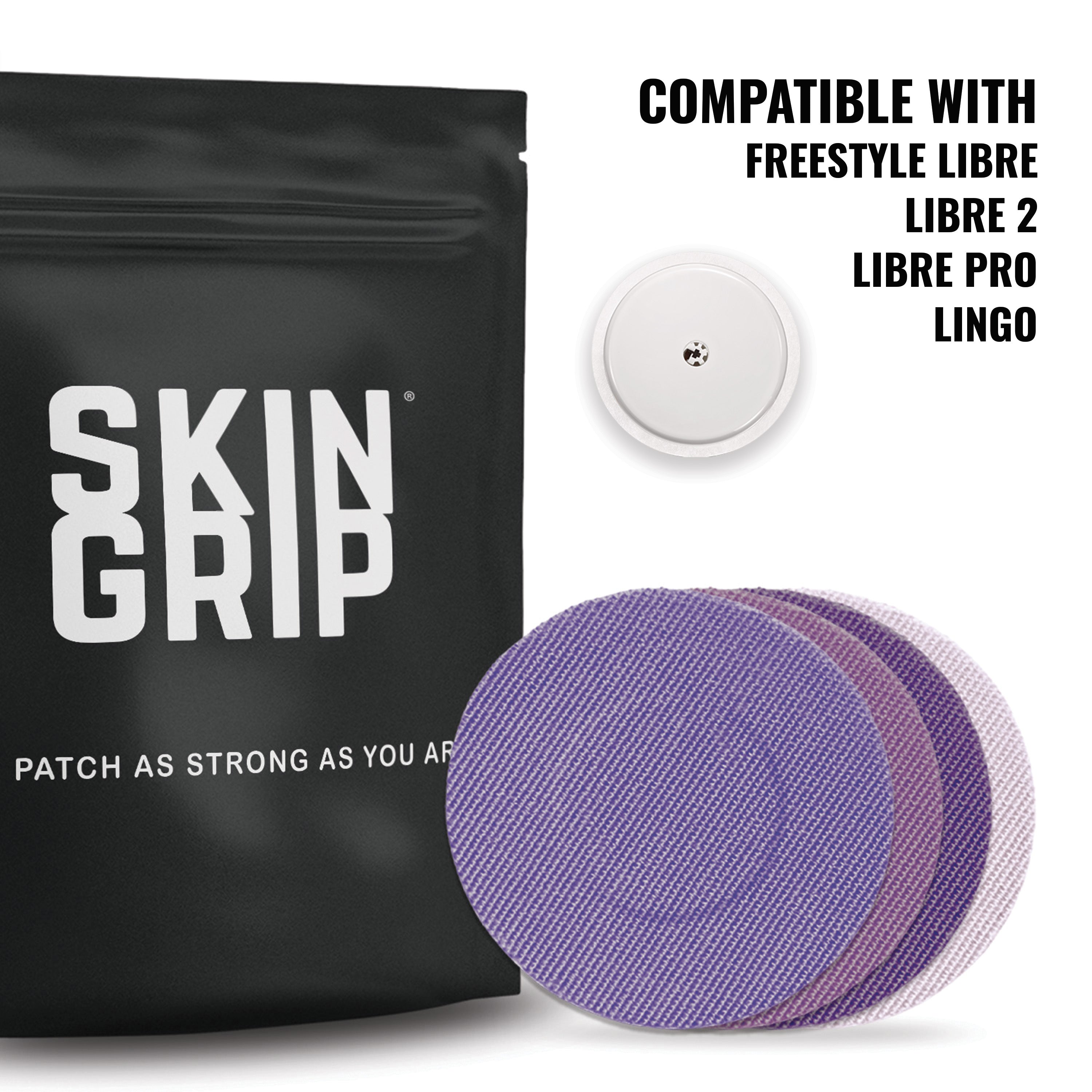 Skin Grip Original - Freestyle Libre 2+ & Lingo Adhesive Patches