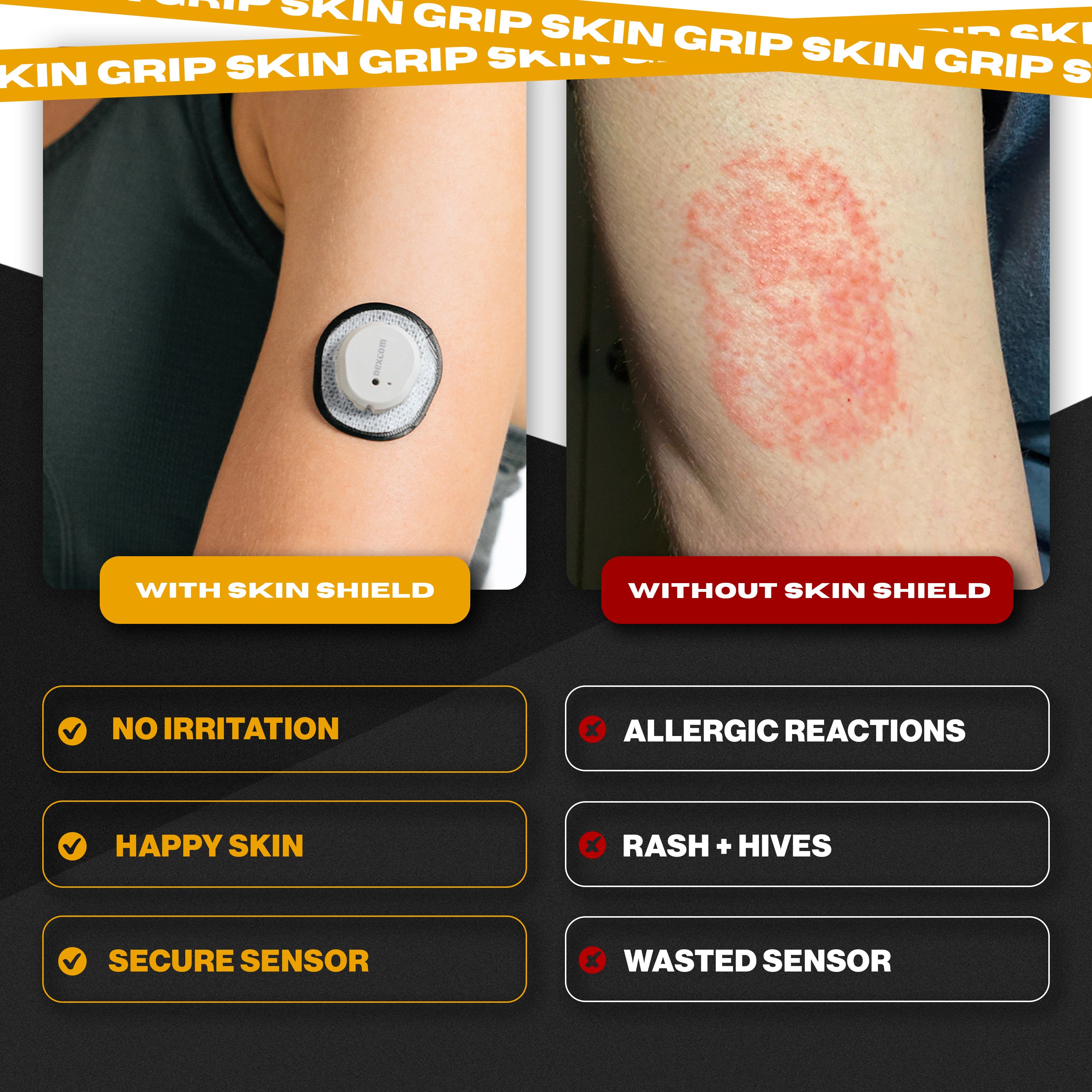 Skin Defender Reusable Non-Adhesive Barrier - 5 Pack