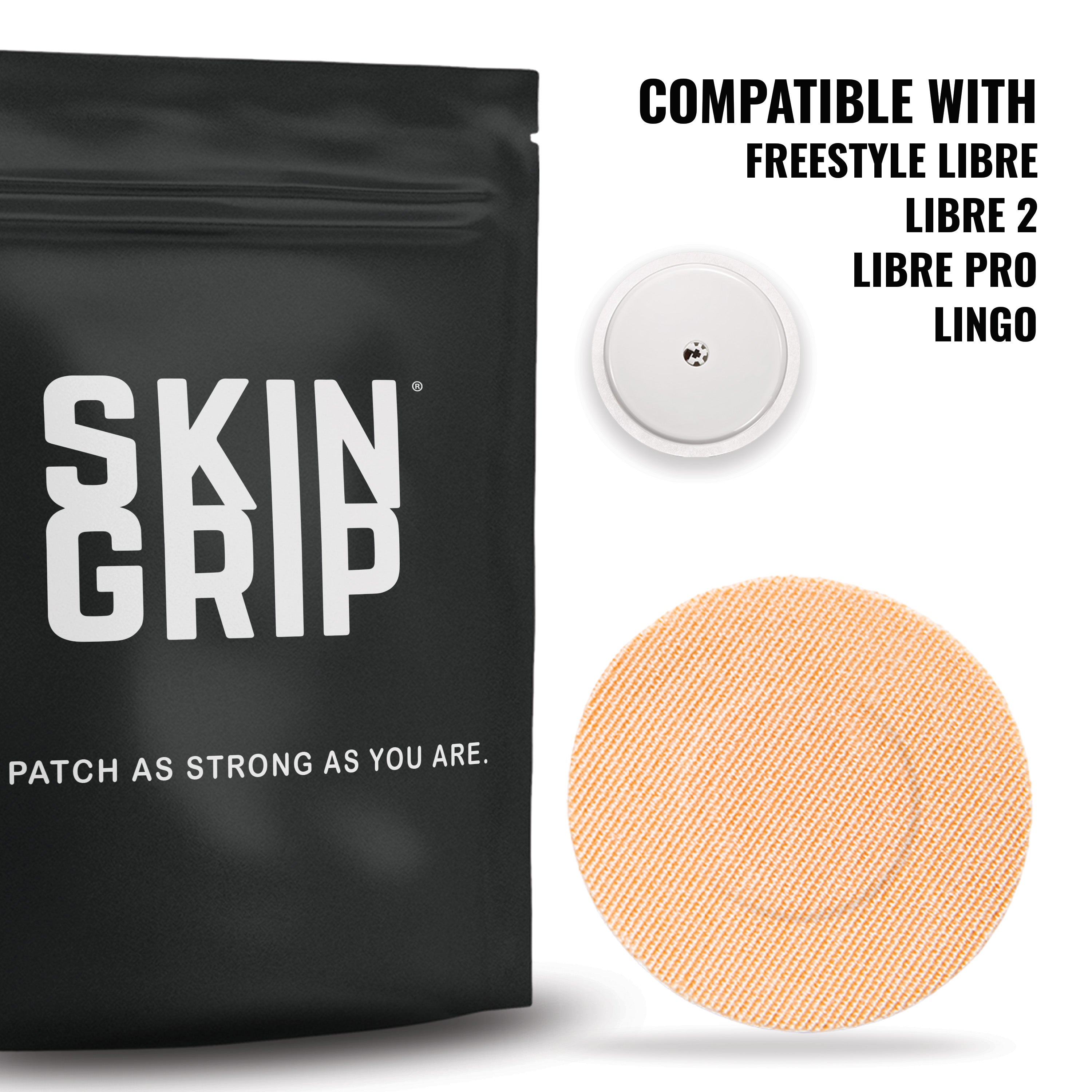 Skin Grip Original - Freestyle Libre 2+ & Lingo Adhesive Patches