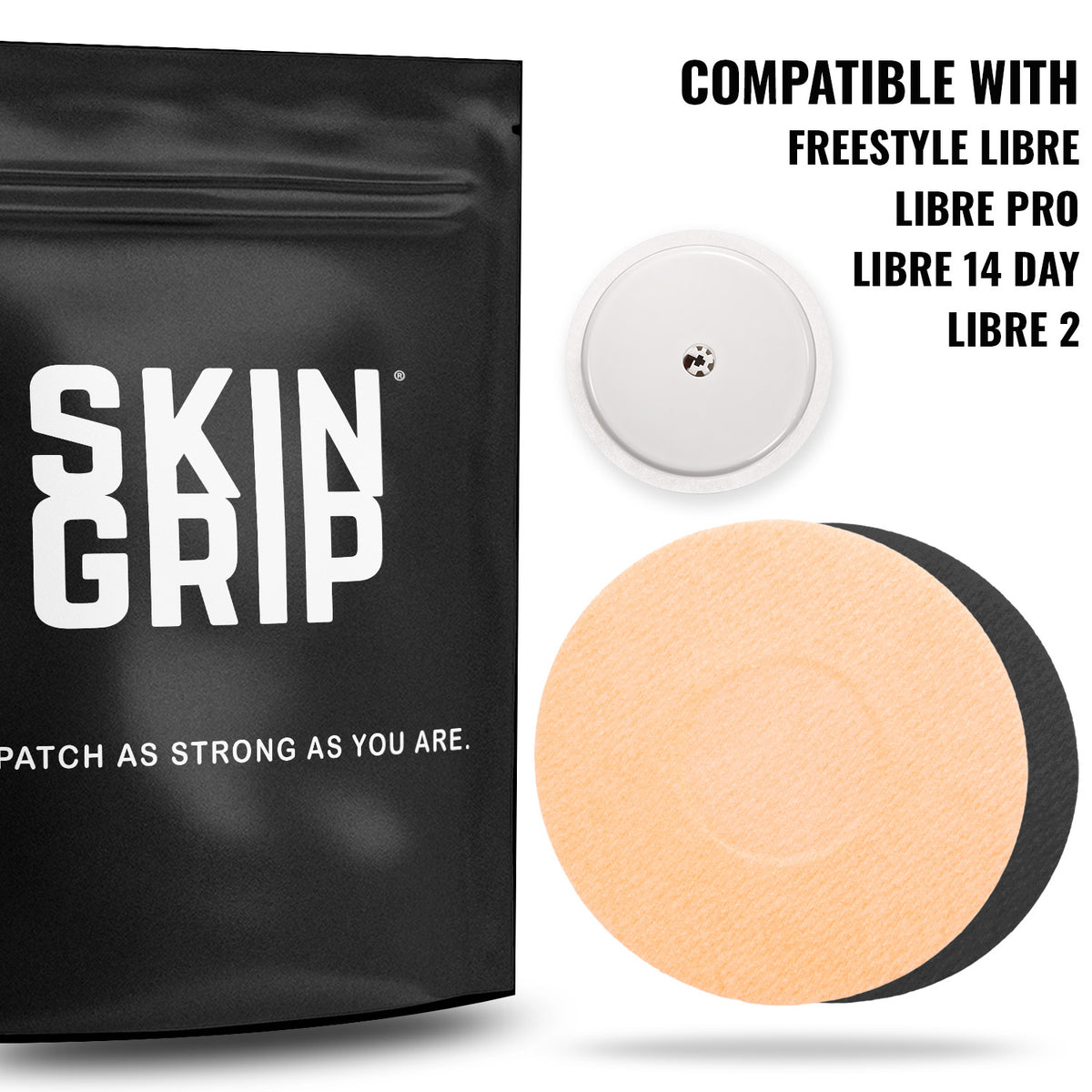 Skin Grip MAX Freestyle Libre 2 Patches - 10 Pack